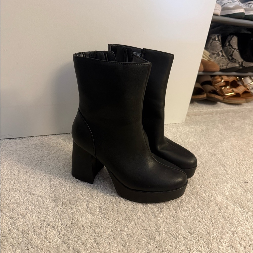 Target Black Heeled Boots
